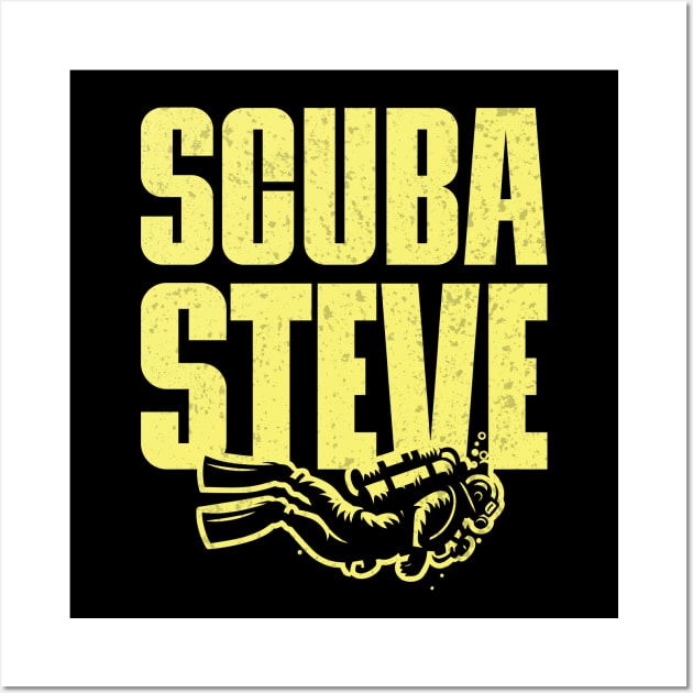 Scuba Steve //// Typography Design Wall Art by Trendsdk